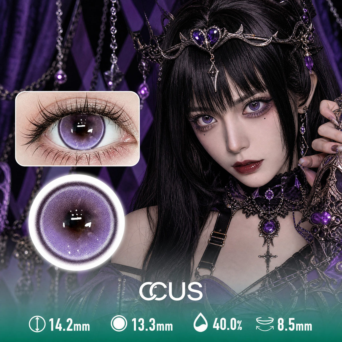 Arcane Purple Contact Lenses