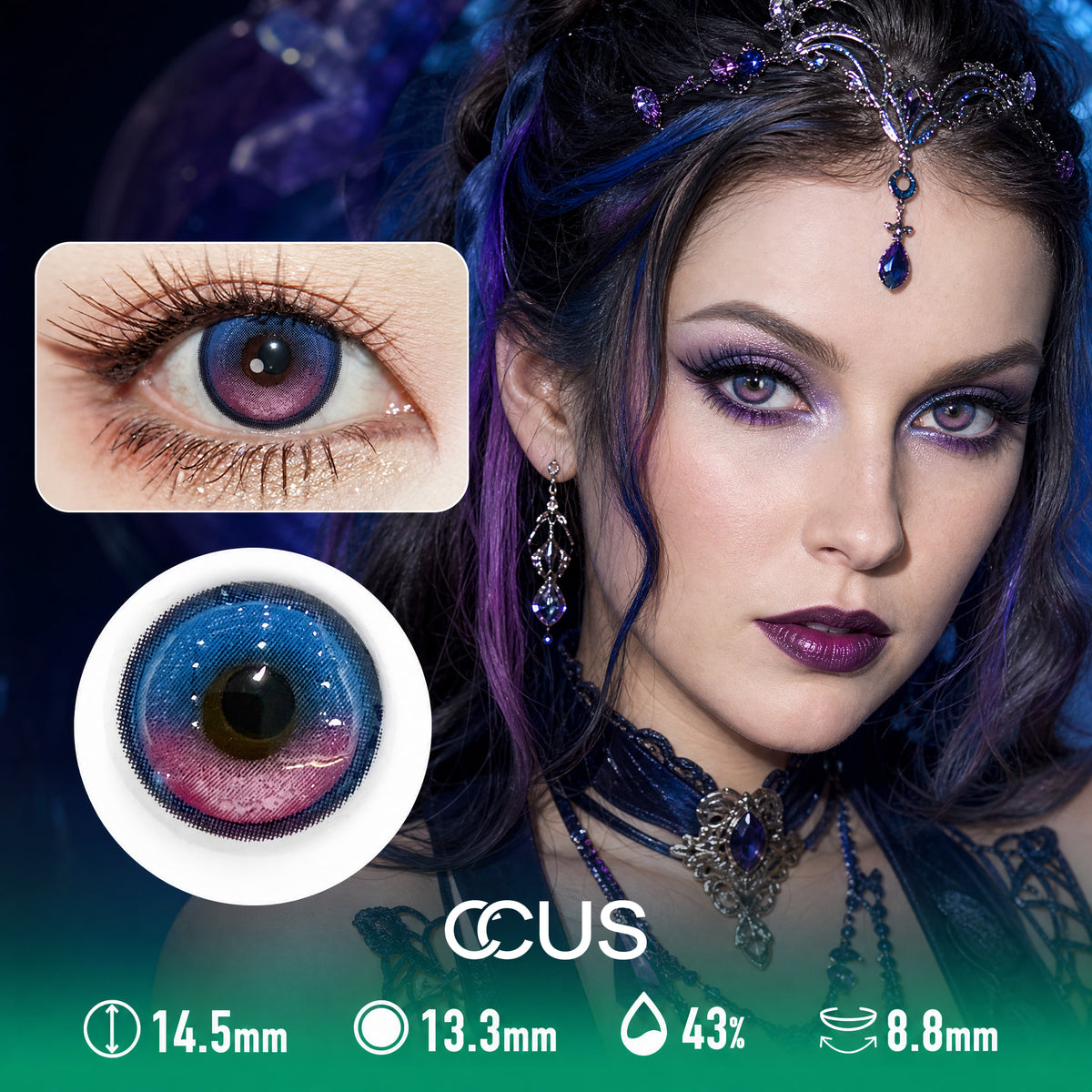 Aurora Rainbow Contact Lenses