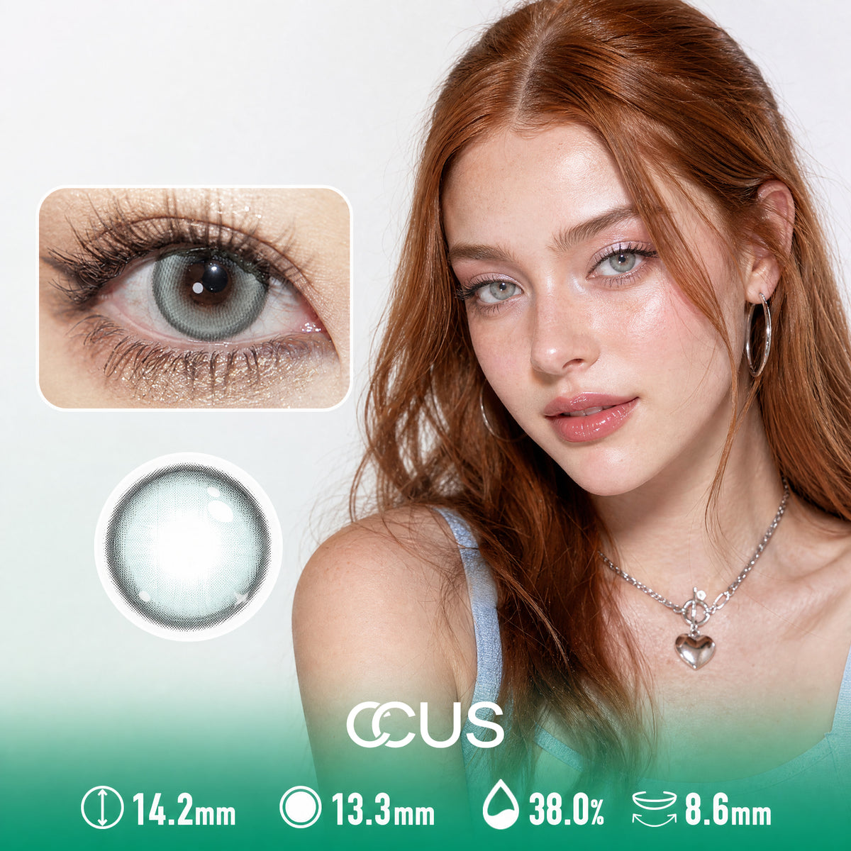 Baby Tee Moss Green Contact Lenses