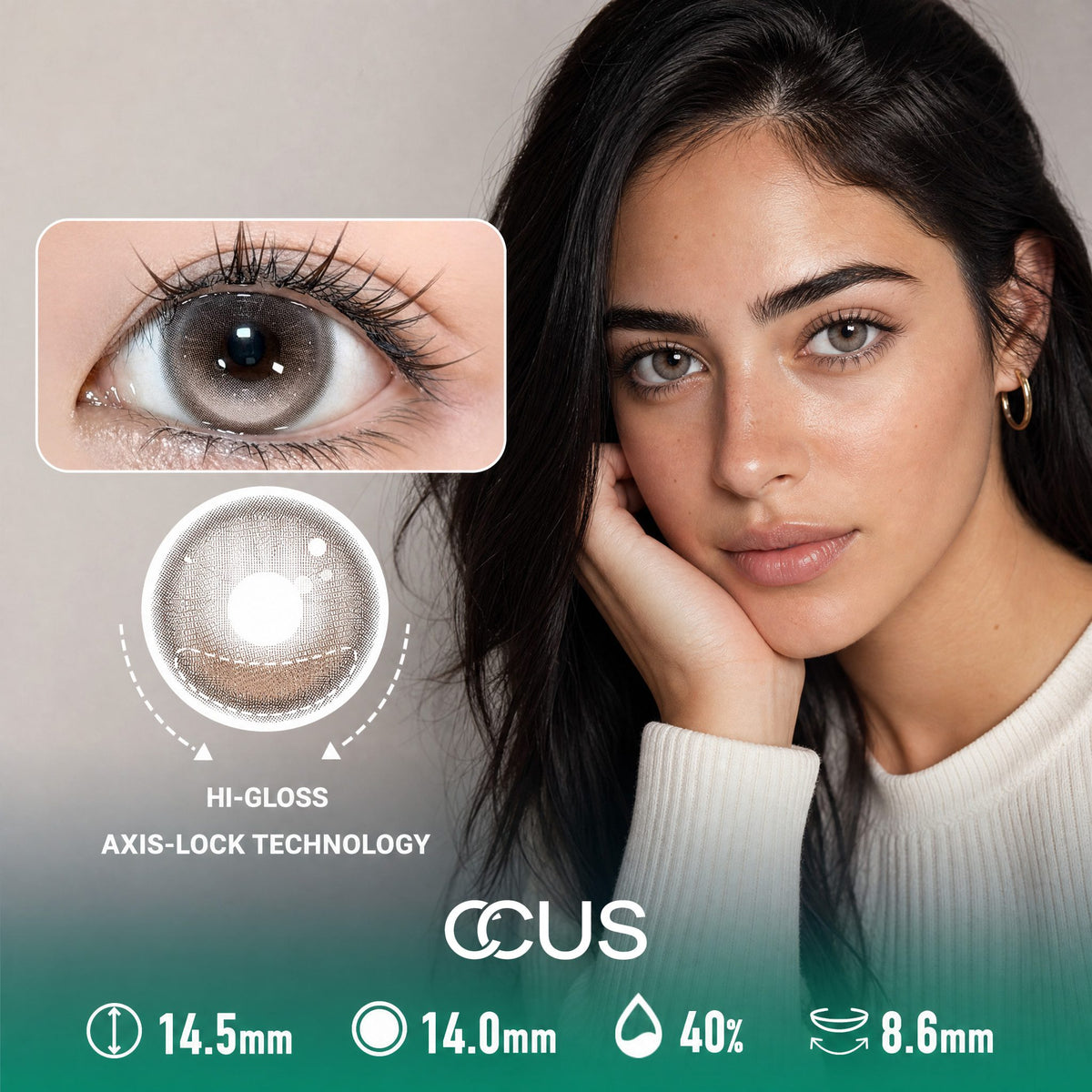 Bare Linen Mocha Brown Contact Lenses