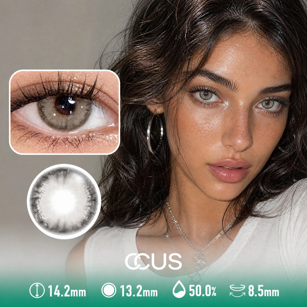 Blur Filter Chocolate Amber Brown Contact Lenses
