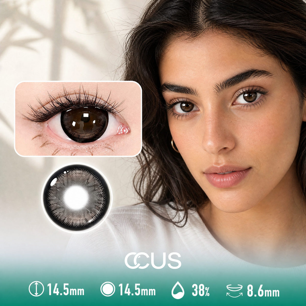 Breeze Moon Black Contact Lenses