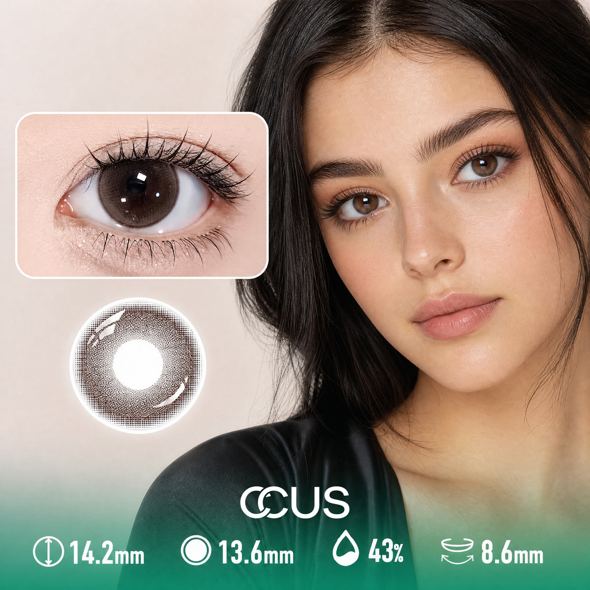 Bridal Sable Amber Brown Contact Lenses