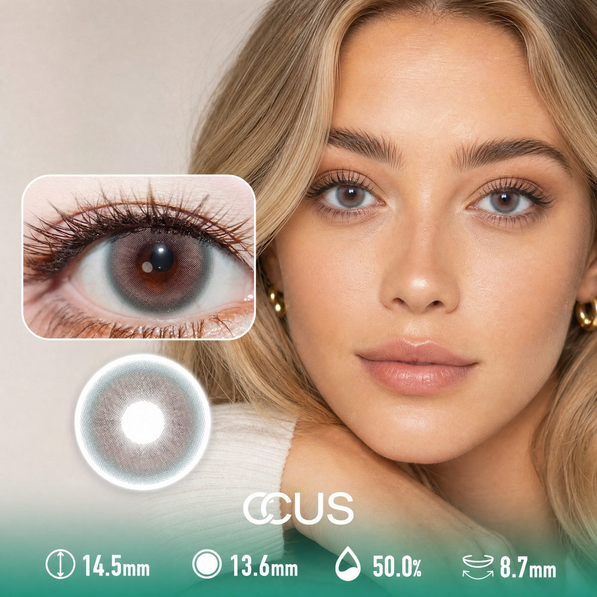 Bruges Orchid Chestnut Brown Contact Lenses