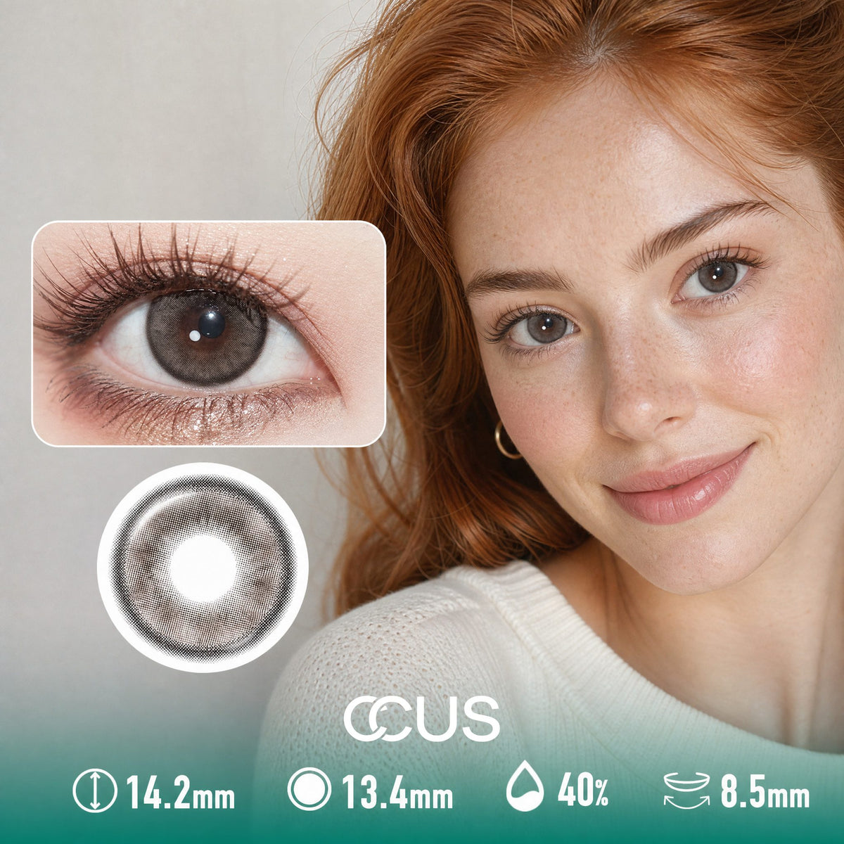 Camellia Silk Mocha Brown Contact Lenses