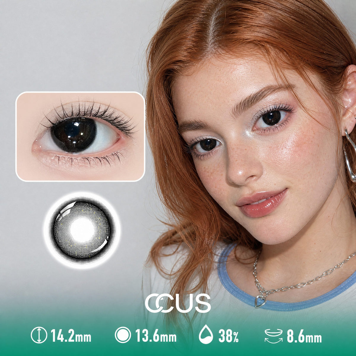 Chrome Obsidian Black Contact Lenses