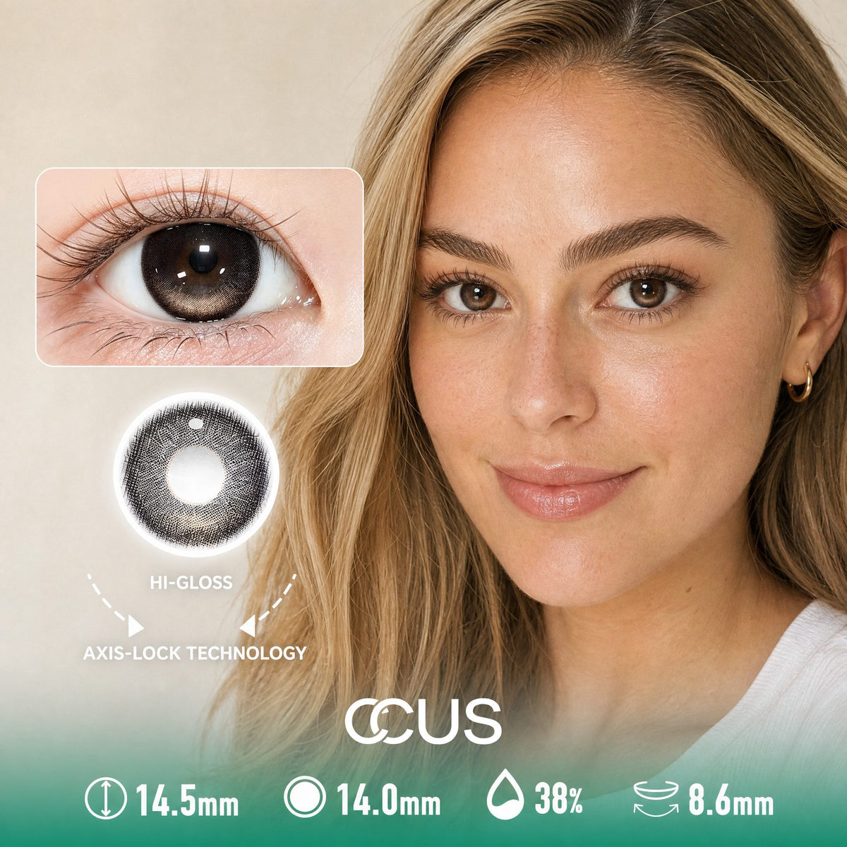Cocoa Spring Brown Contact Lenses