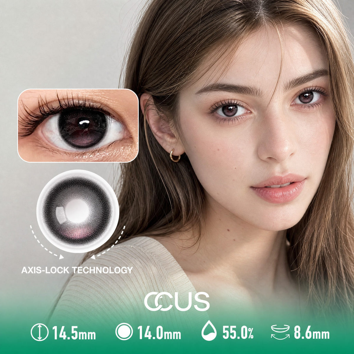 Cotton Petal Pink Contact Lenses