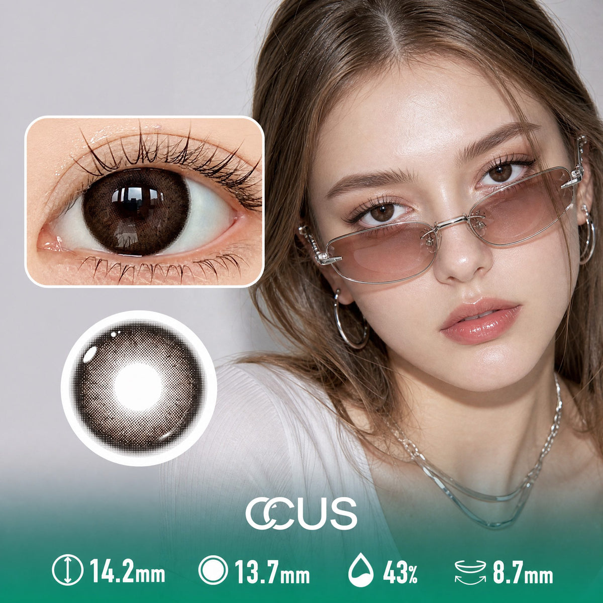 Dawn Butterfly Cocoa Brown Contact Lenses