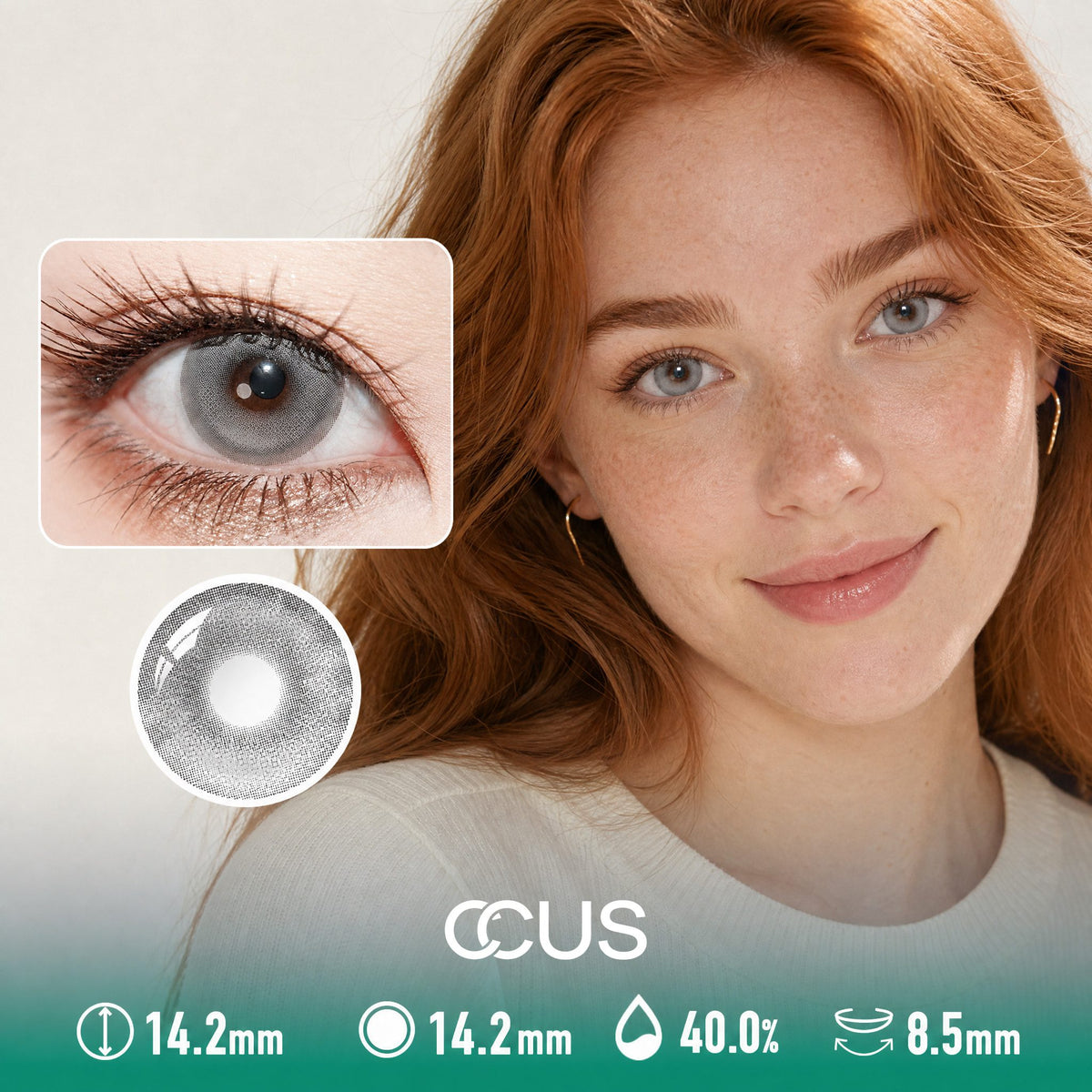 Dawn Lisbon Silver Grey Contact Lenses
