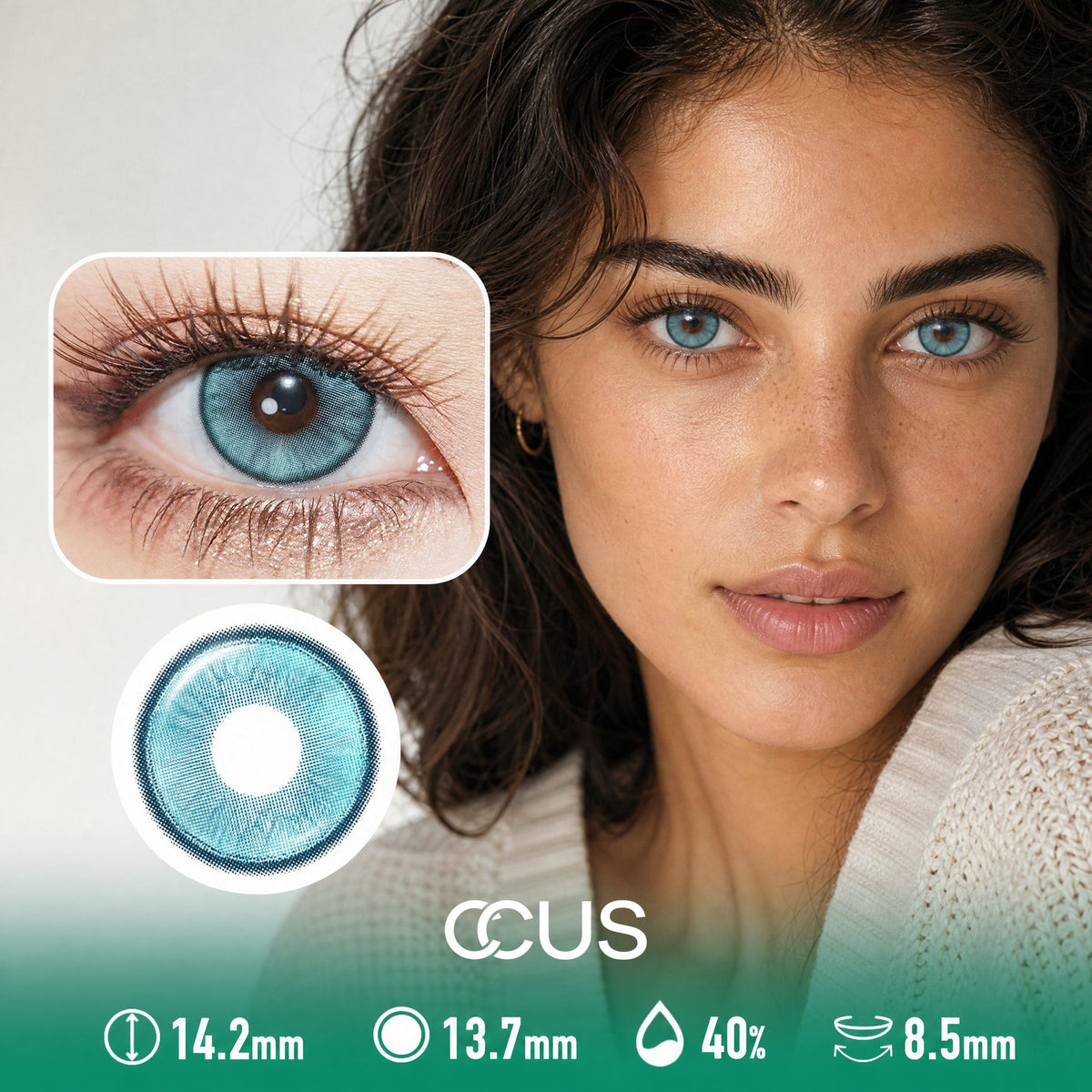 Daylight Seafoam Green Contact Lenses