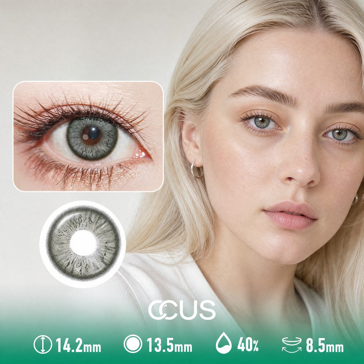Dewlight Moss Green Contact Lenses