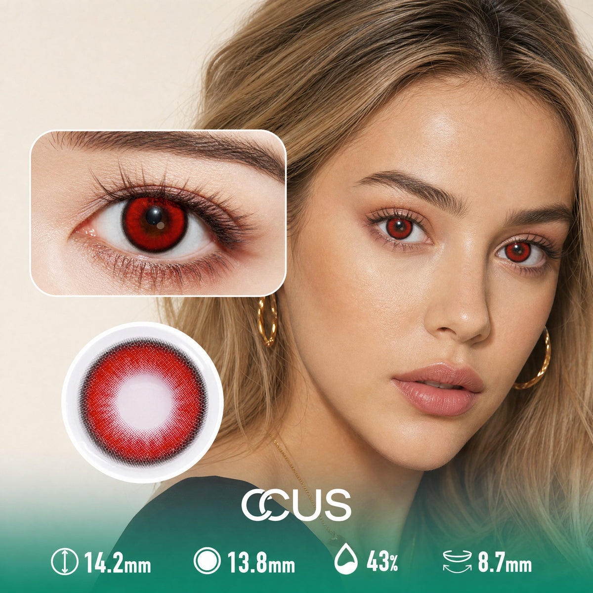 Dreamy Vienna Wine Red Contact Lenses