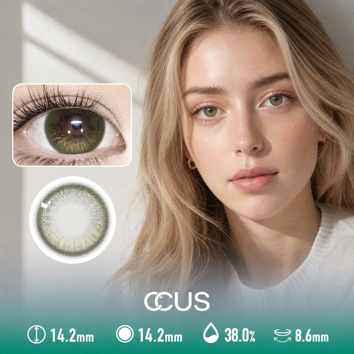 Dusk Lily Green Contact Lenses