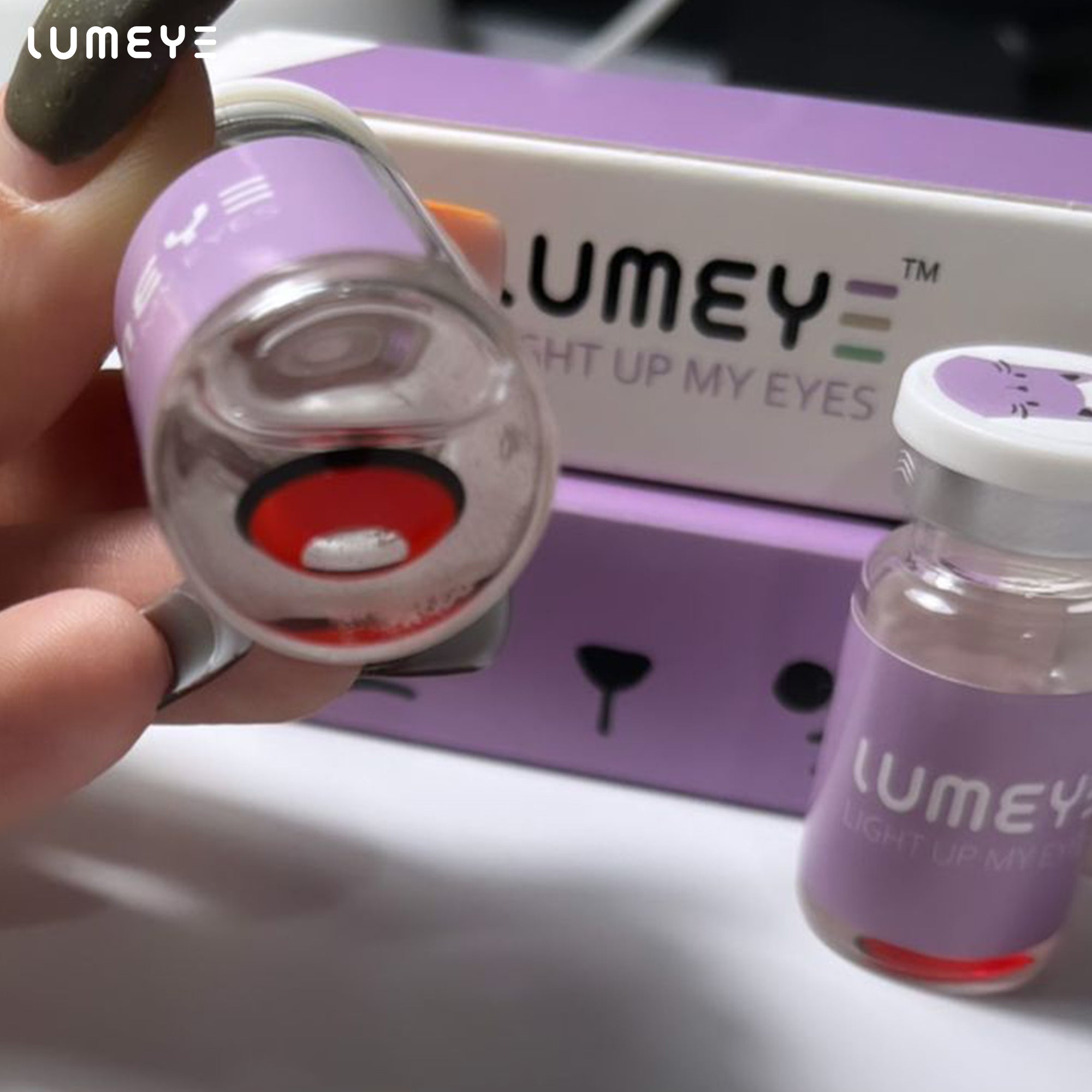 Best COLORED CONTACTS - LUMEYE Edged Zombie Curse Red Colored Contact Lenses - LUMEYE