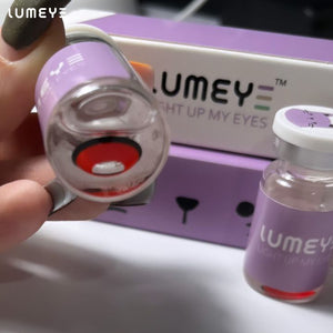 Best COLORED CONTACTS - LUMEYE Edged Zombie Curse Red Colored Contact Lenses - LUMEYE