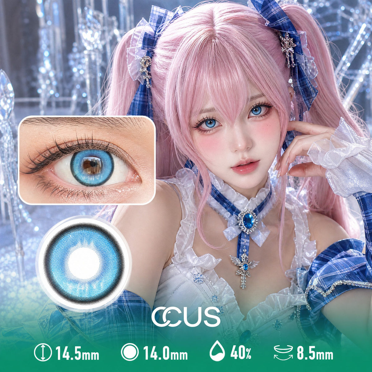 Ethereal Blue Contact Lenses