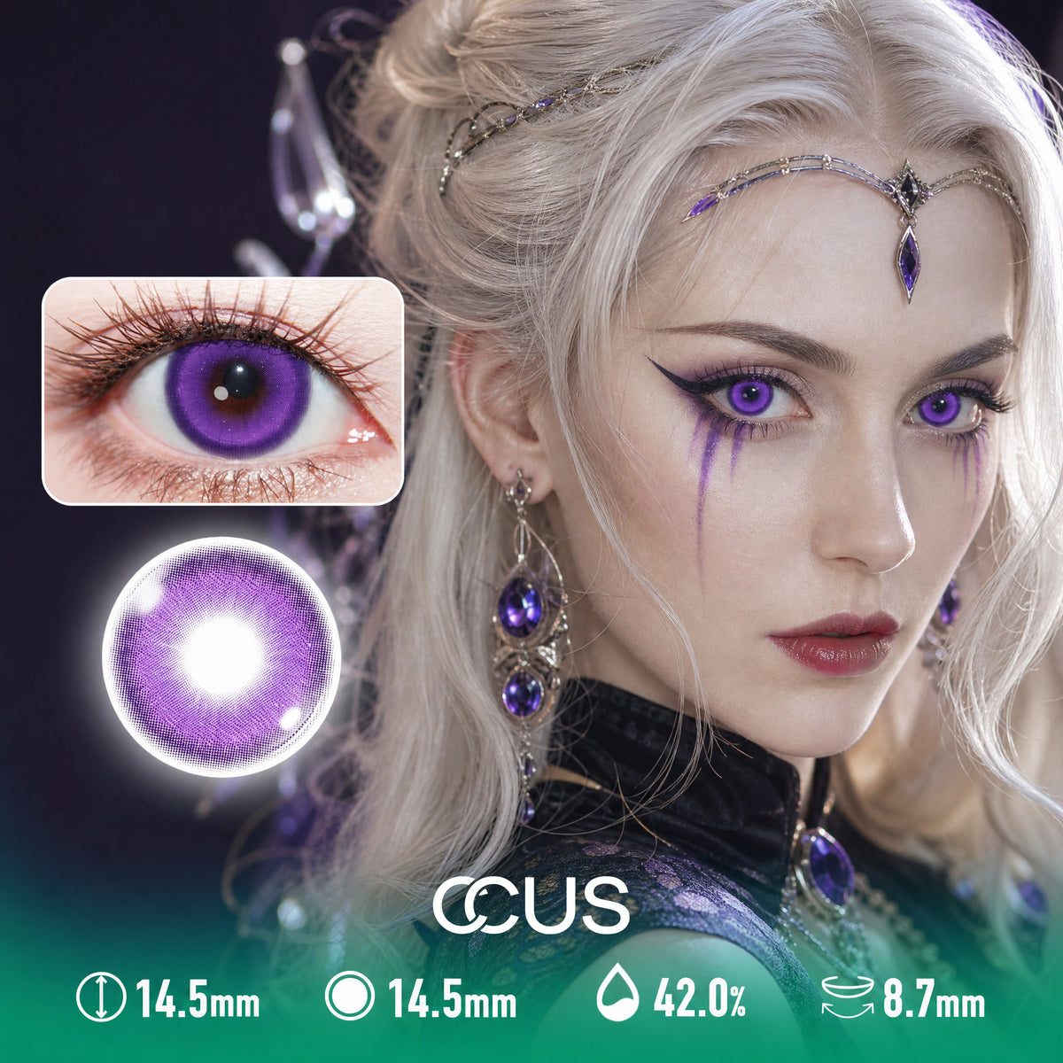 Ethereal Purple Contact Lenses