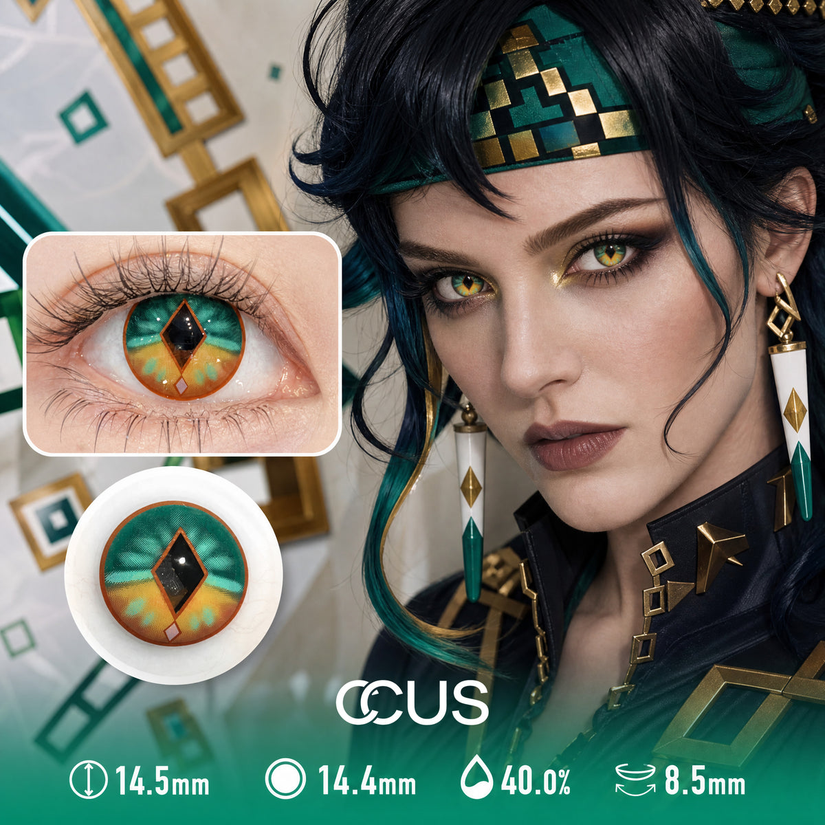 Fabled Green Contact Lenses