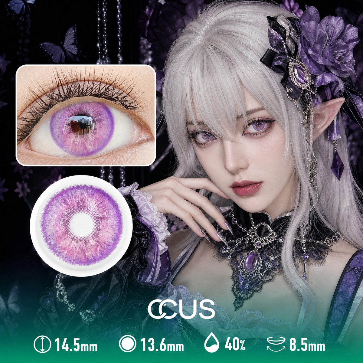 Fabled Purple Contact Lenses