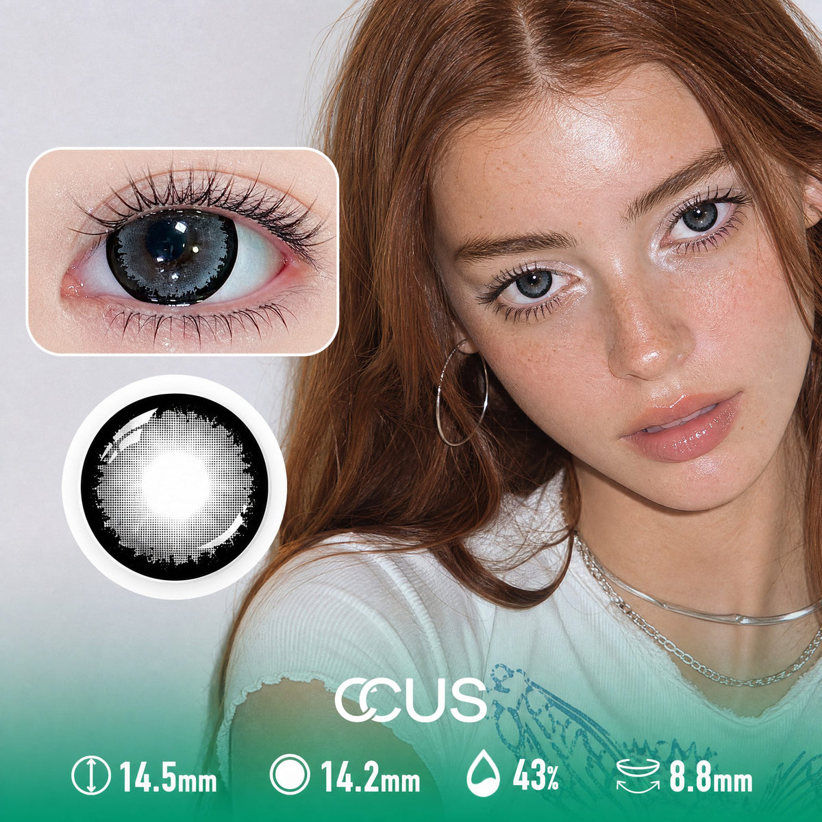 Flashbulb Ash Grey Contact Lenses