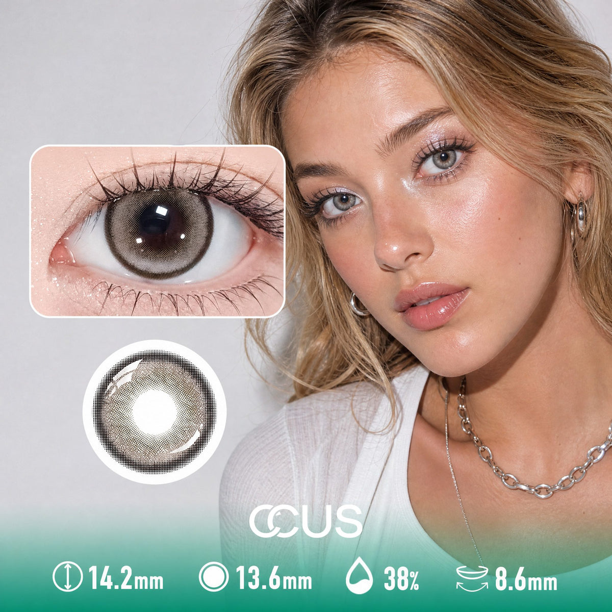 Flip Phone Mocha Brown Contact Lenses