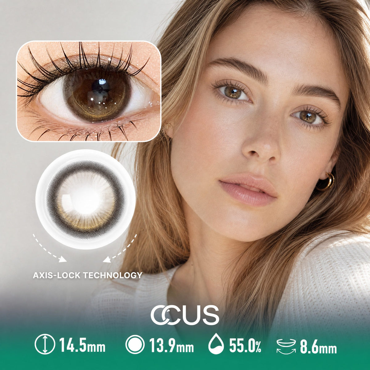 Florence Haze Brown Contact Lenses