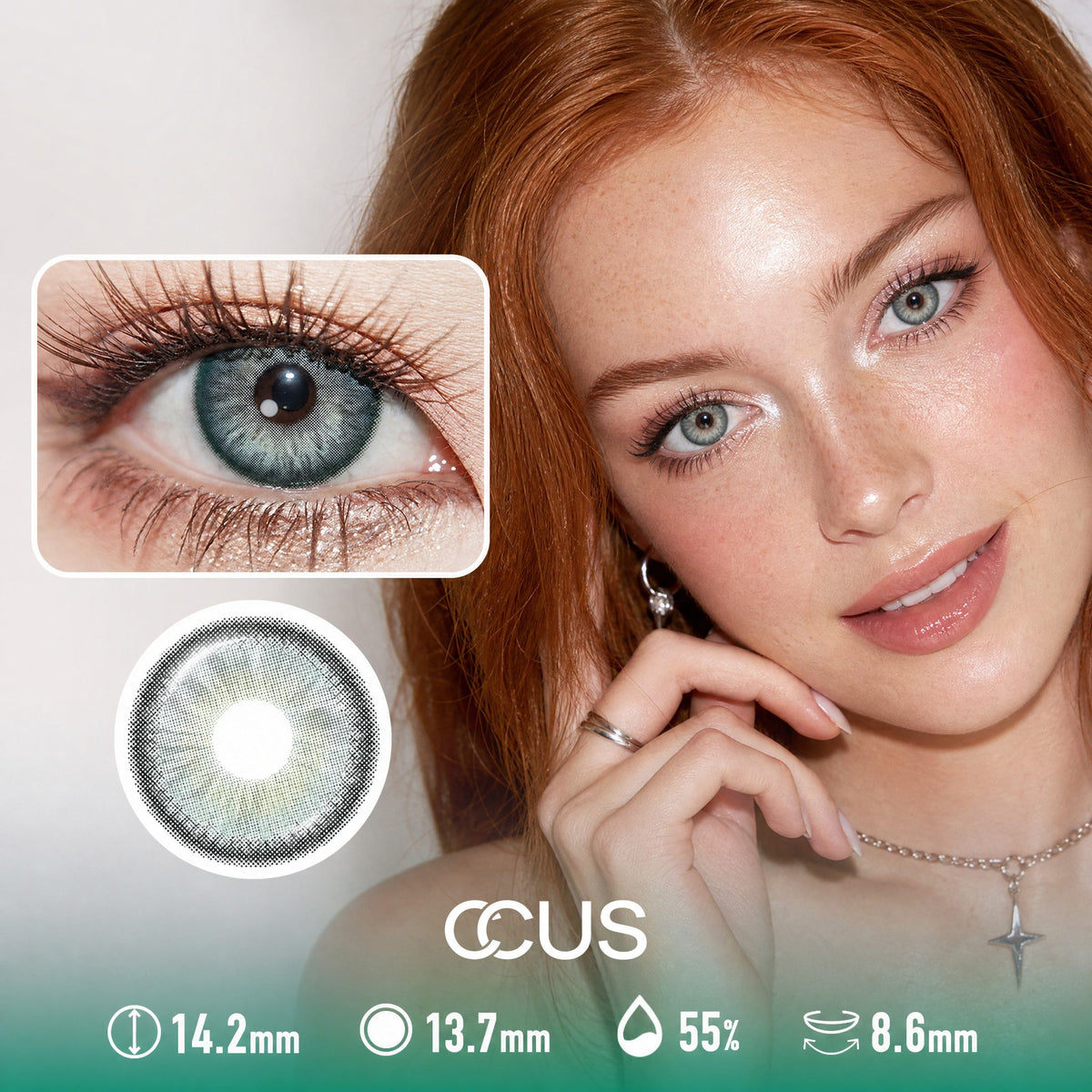 Frosted Jade Green Contact Lenses