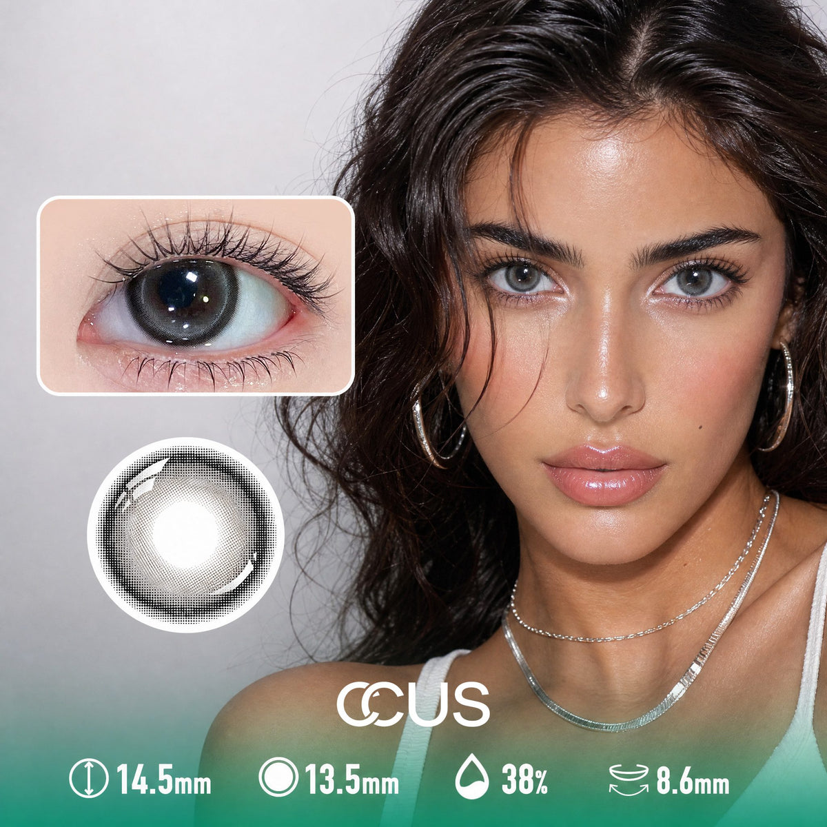 Frostlight Ash Grey Contact Lenses
