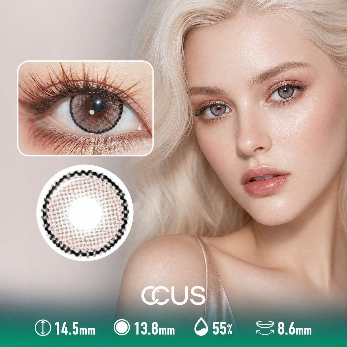 Gala Rose Pink Contact Lenses