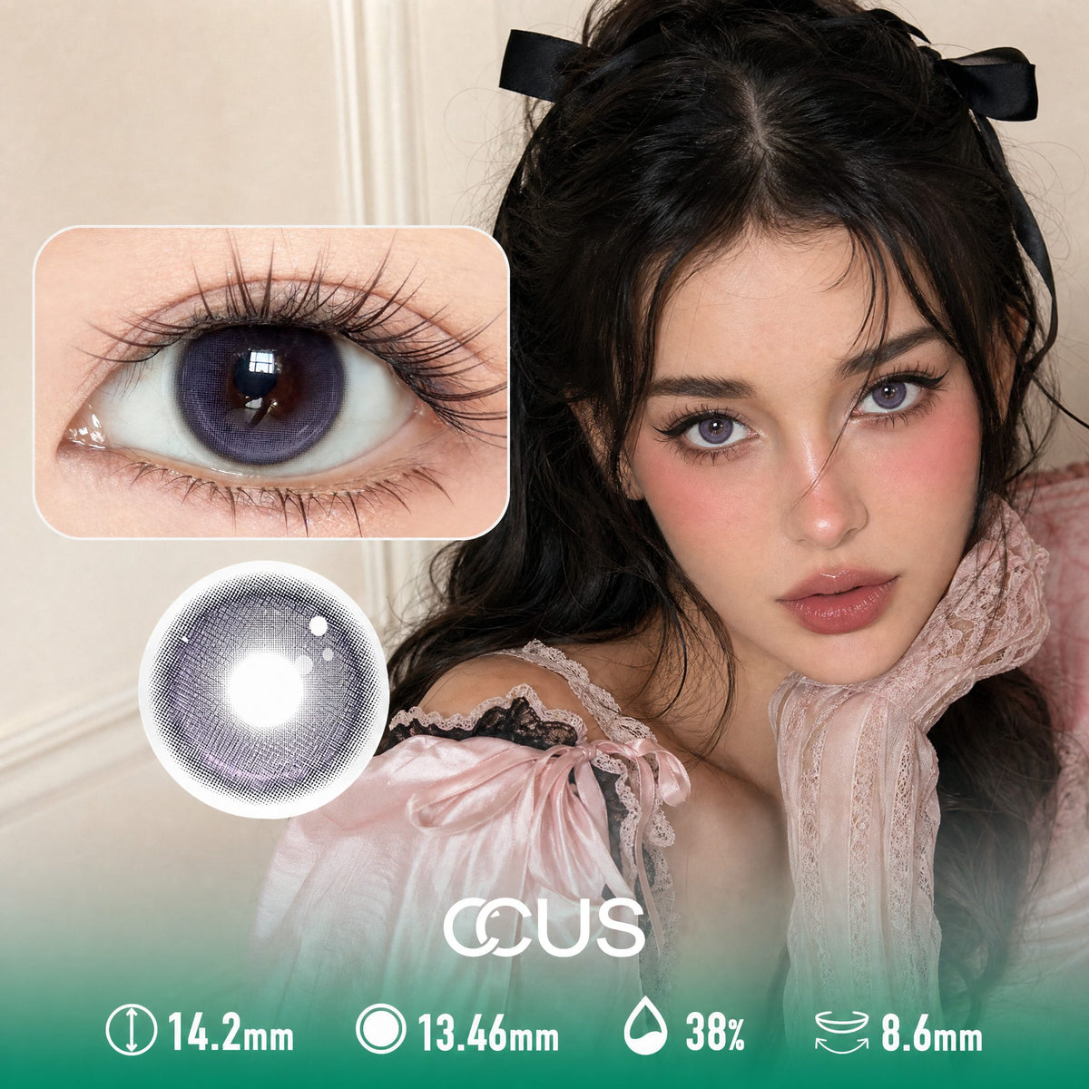 Galaxy Dusk Purple Contact Lenses