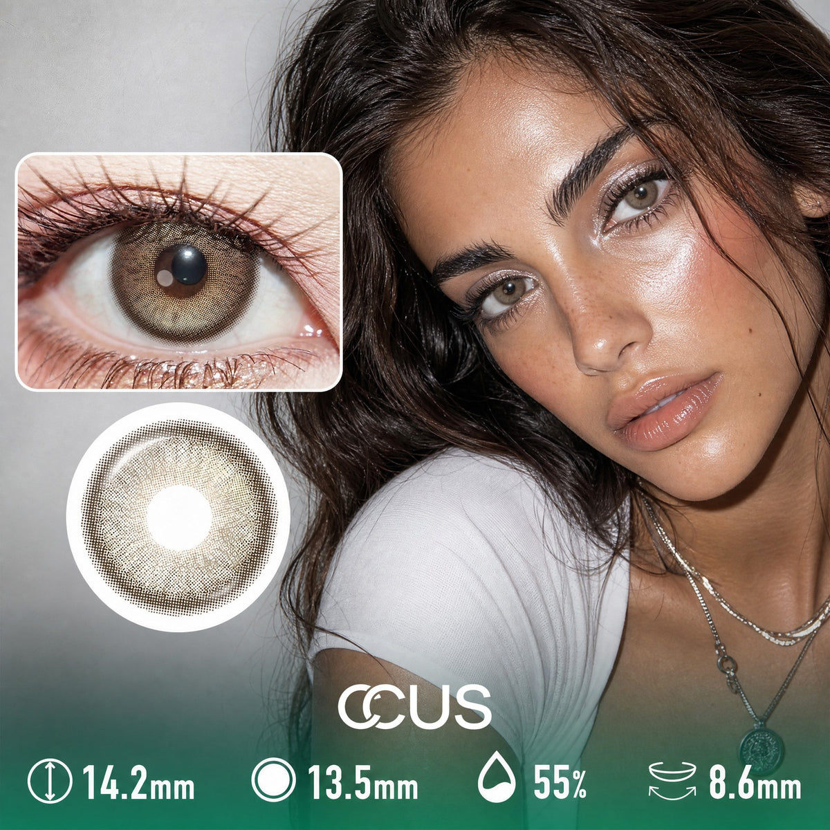 Galaxy Glass Brown Contact Lenses