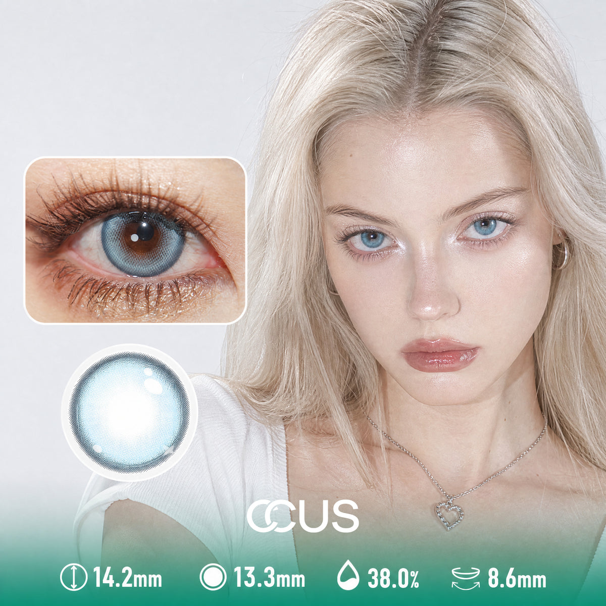 Glacier Glow Umber Amber Brown Contact Lenses