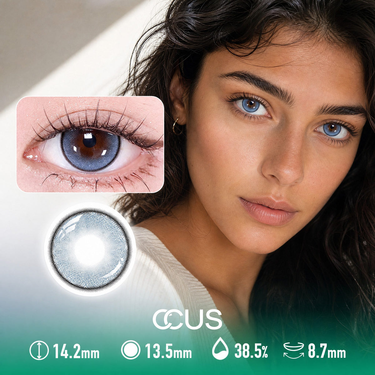 Glass Dawn Blue Contact Lenses