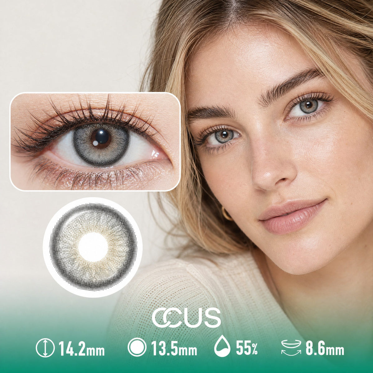 Grey Blood Eye Contact Lenses