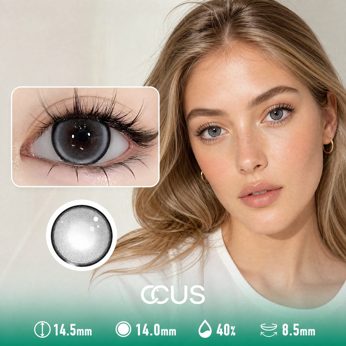 Halo Silk Ash Grey Contact Lenses