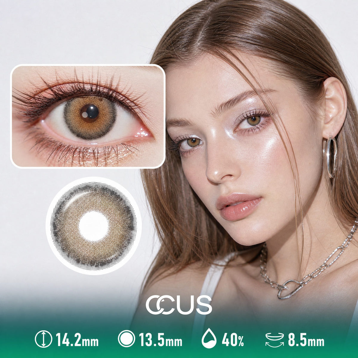 Honey Light Brown Contact Lenses