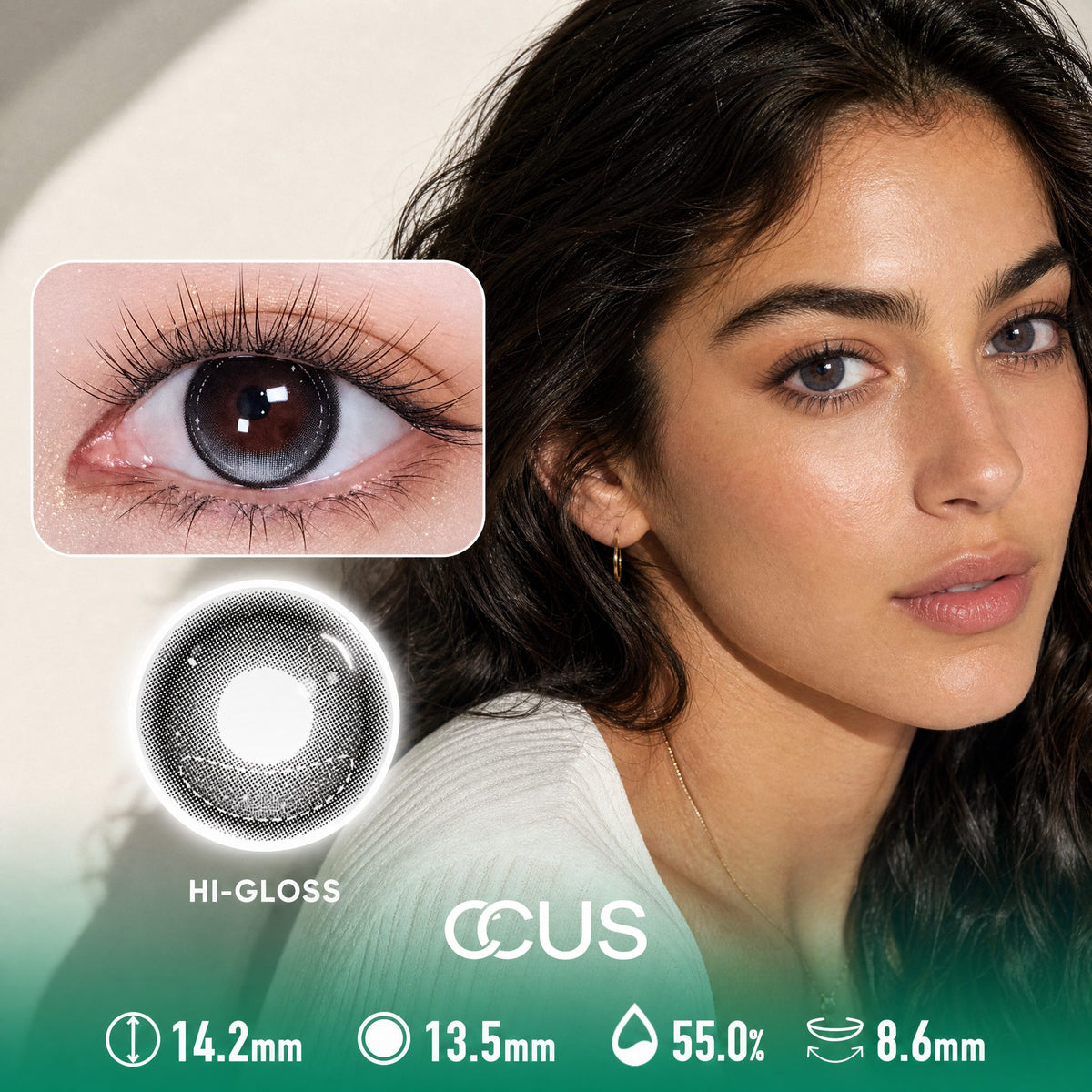 Ink Rose Pink Contact Lenses