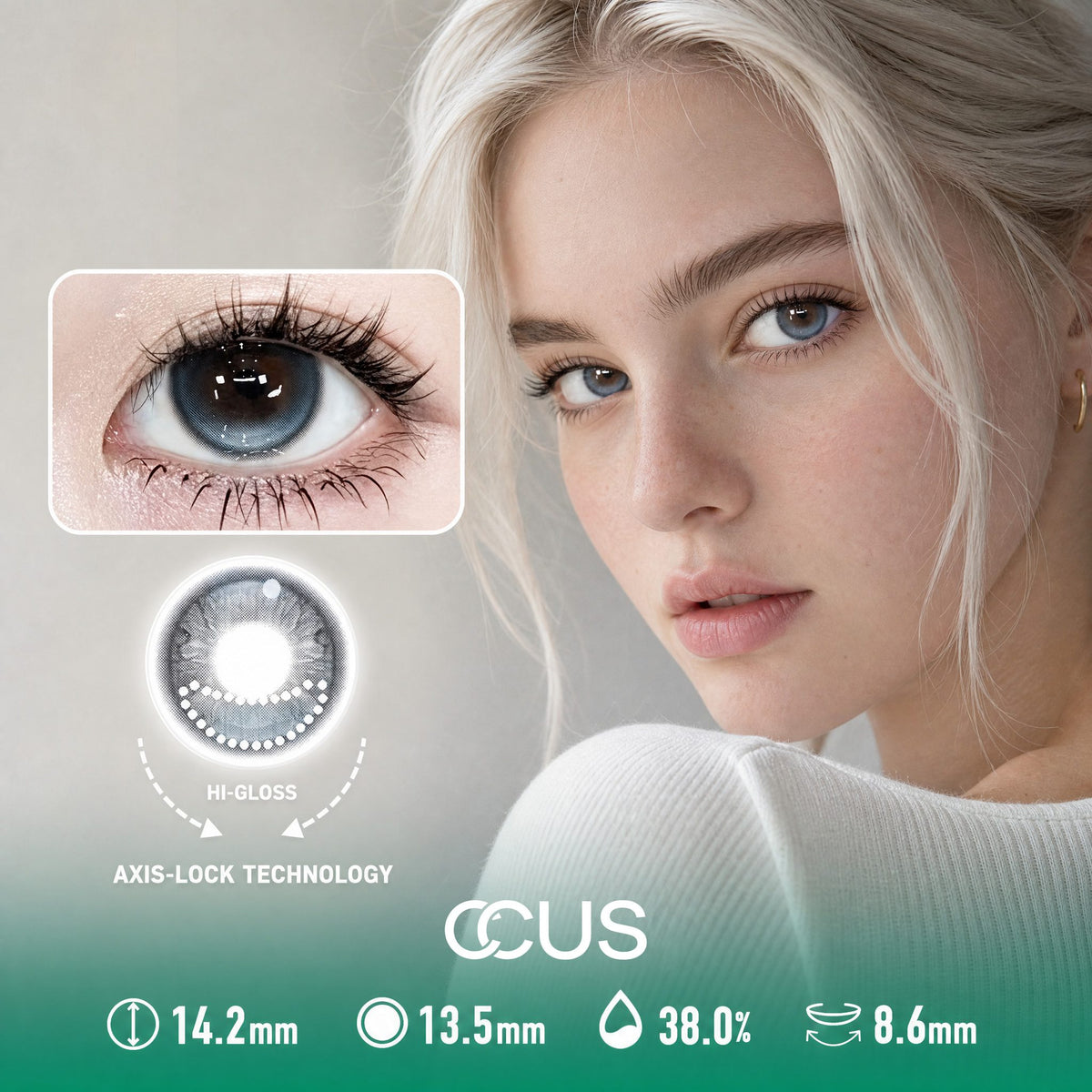 Iris Mist Gray Blue Contact Lenses