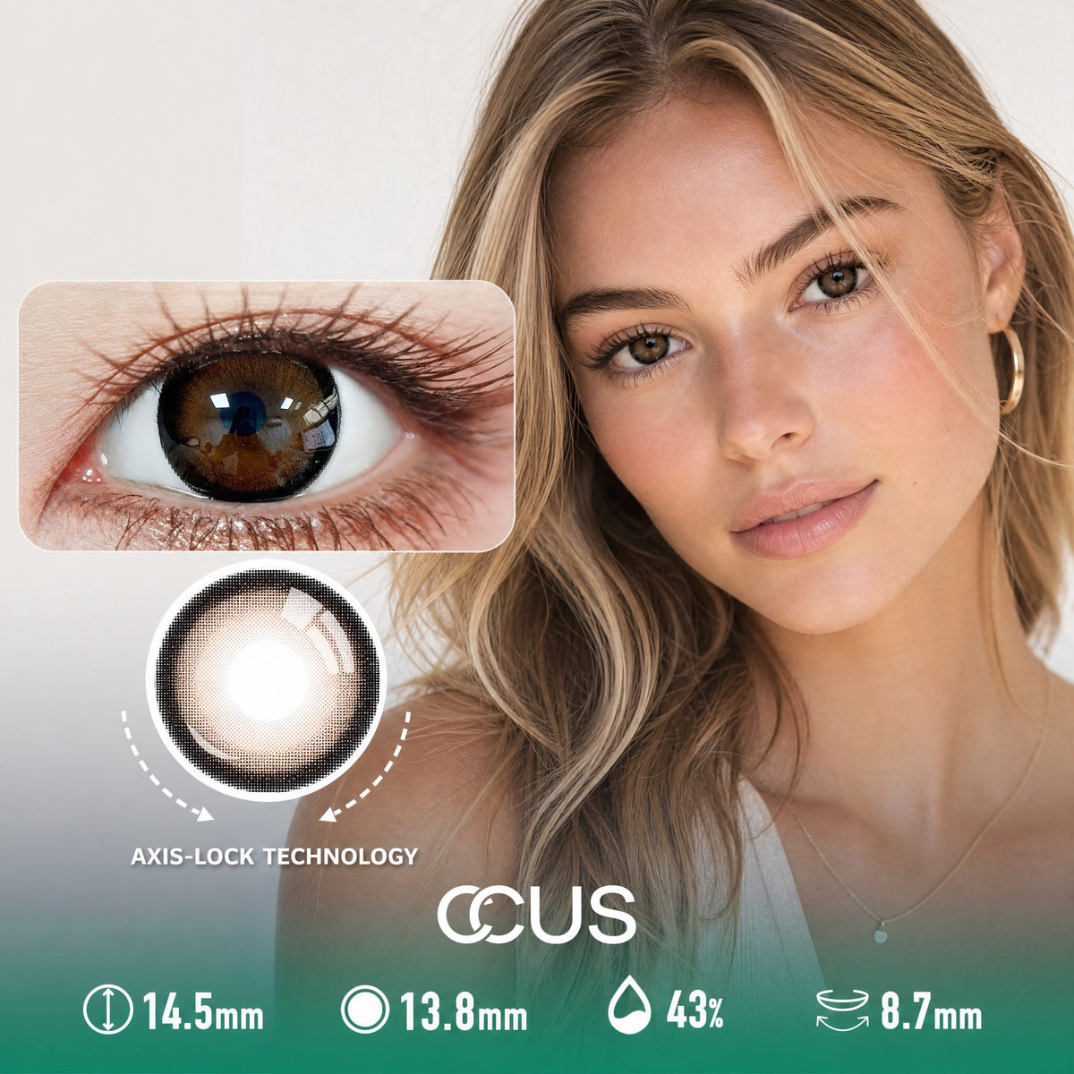 Jasmine Solstice Brown Contact Lenses