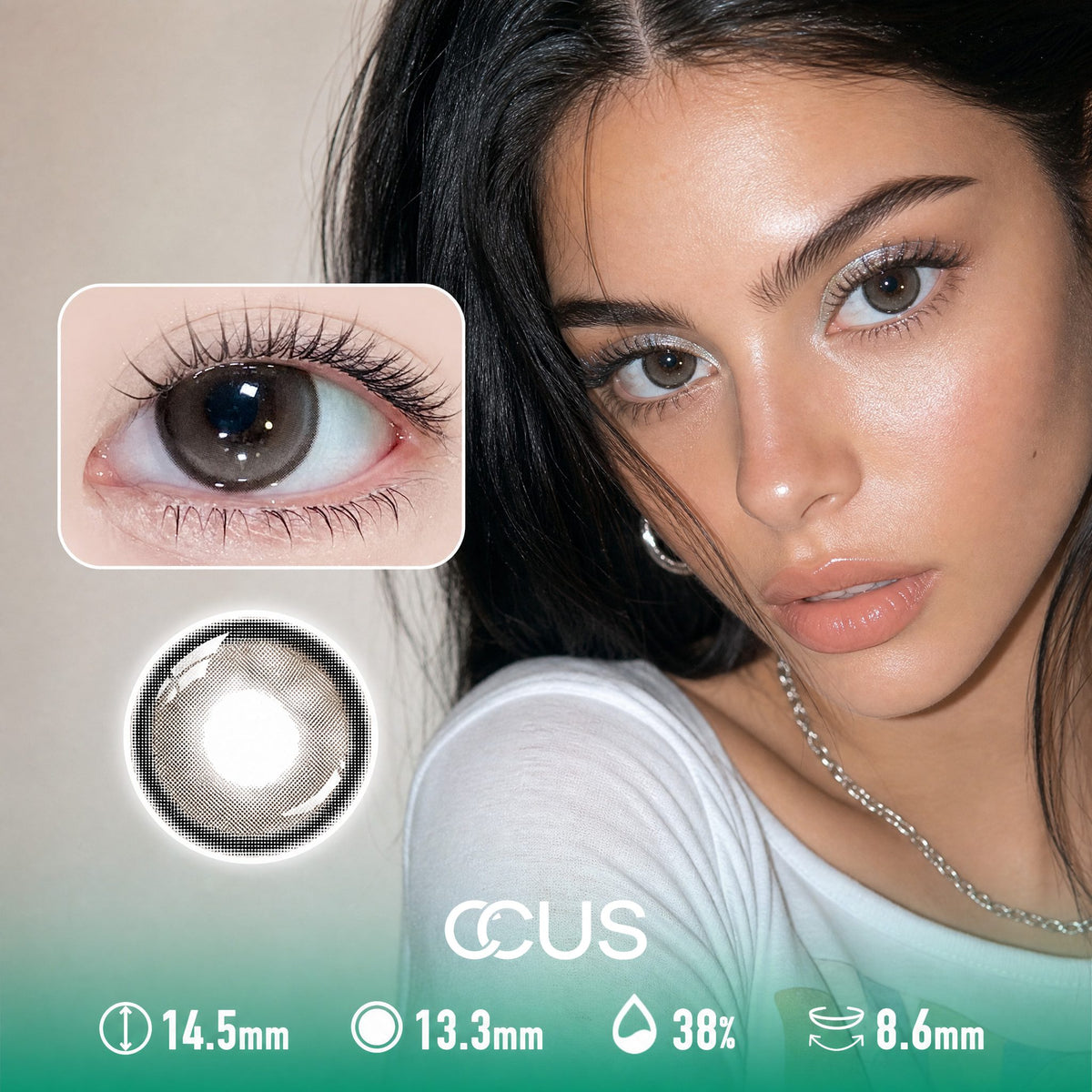 Jelly Glaze Cocoa Brown Contact Lenses