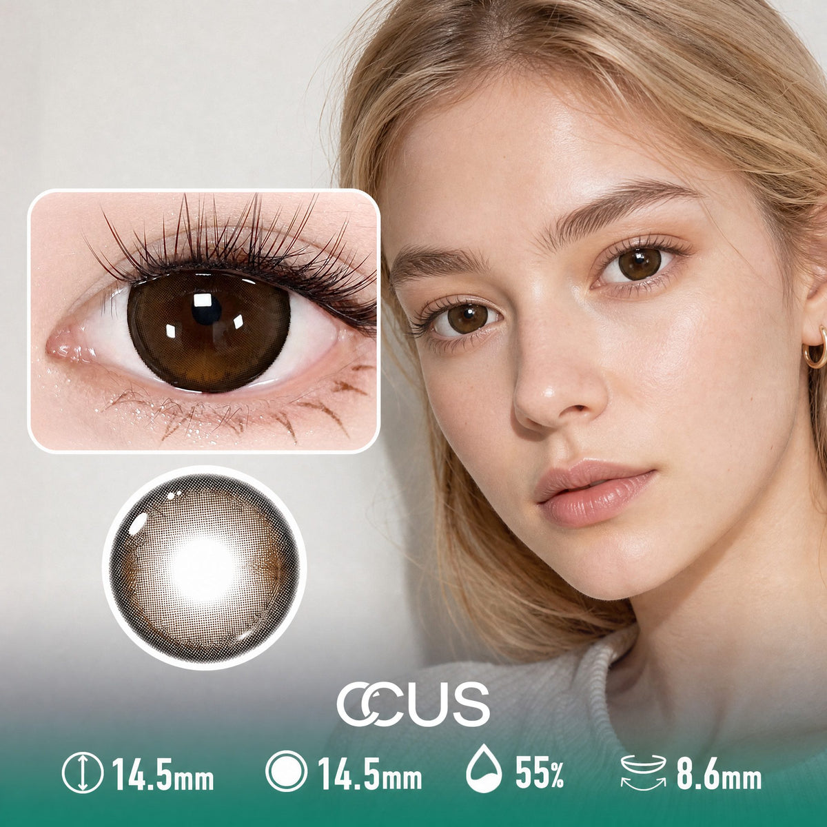 Kyoto Twilight Chestnut Brown Contact Lenses