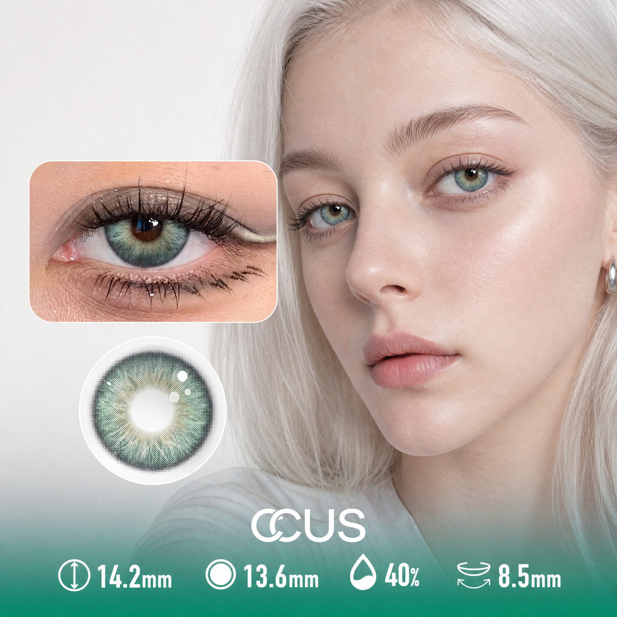 Lakeside Fern Green Contact Lenses