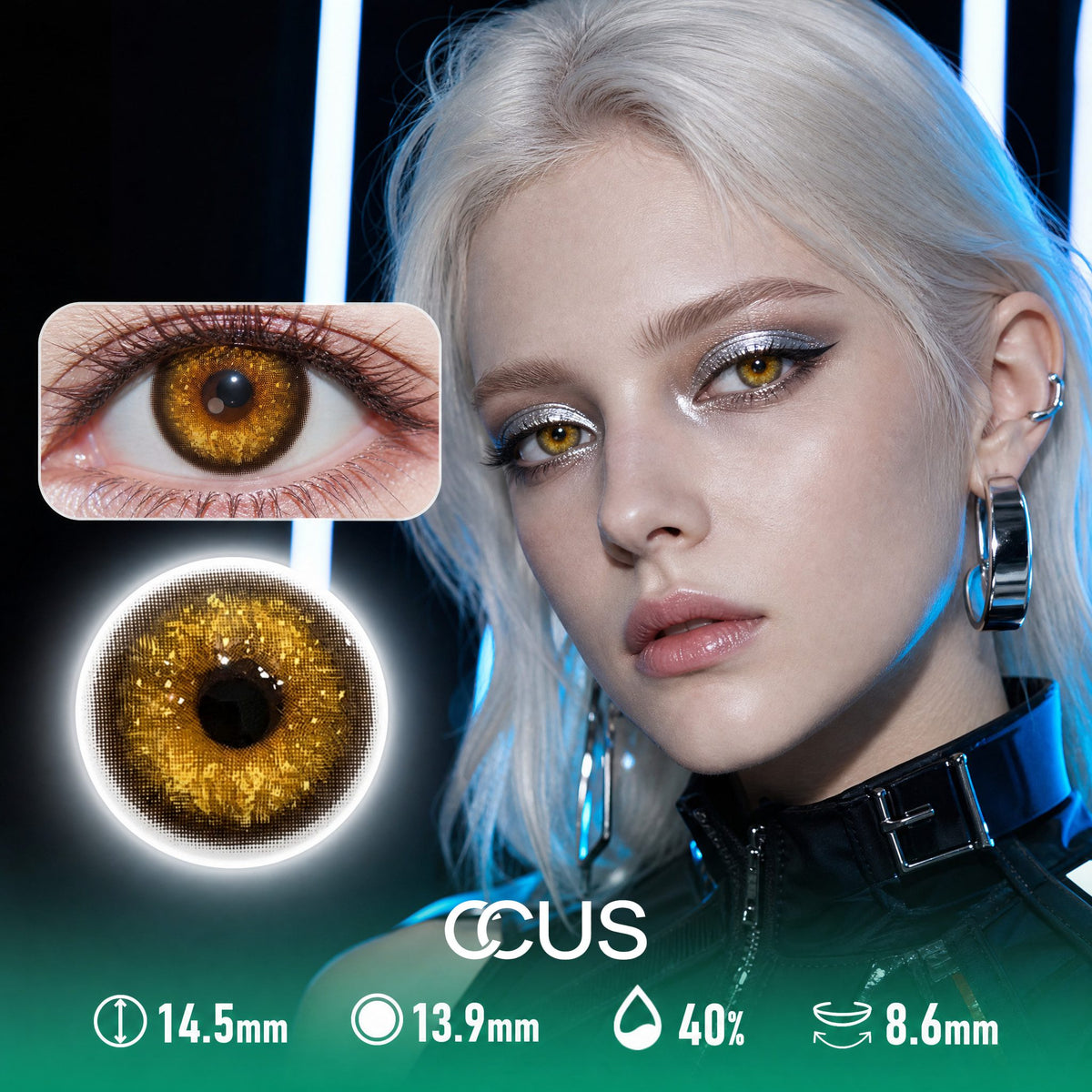 Linen Gold Contact Lenses