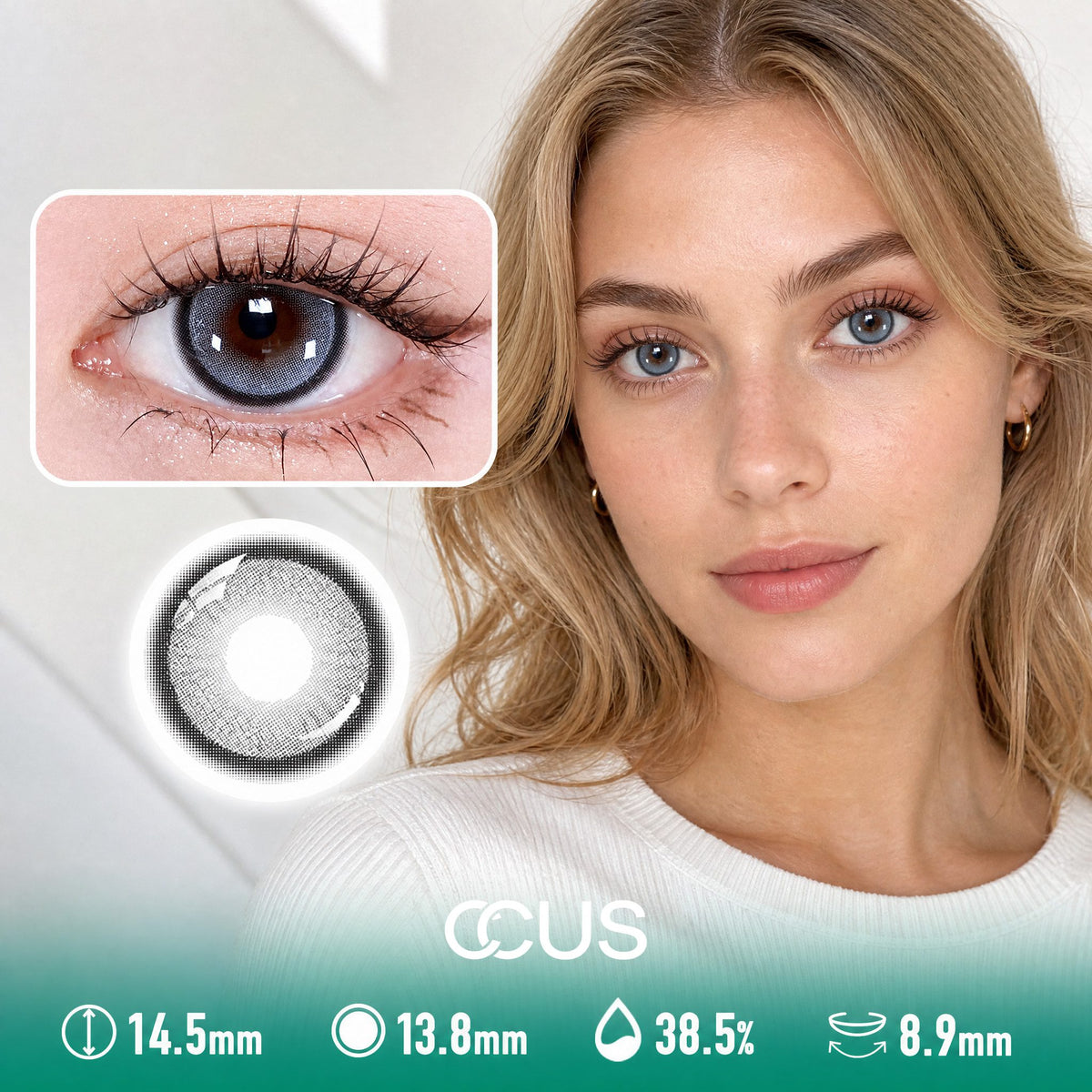 Linen Haze Blue Contact Lenses