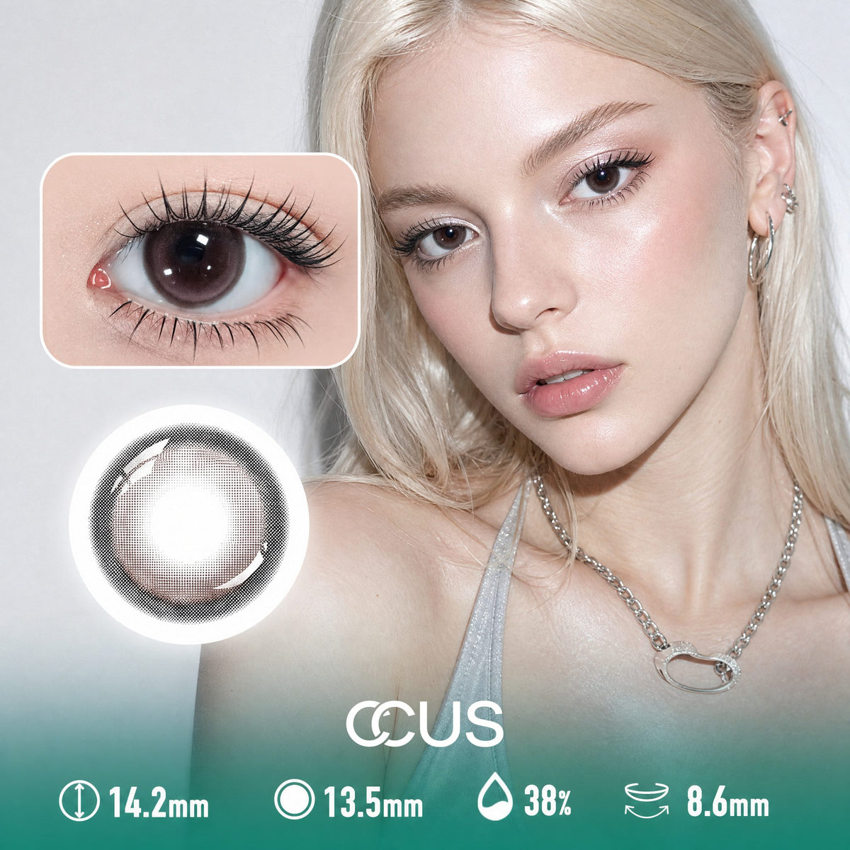 Lipgloss Dusty Rose Pink Contact Lenses