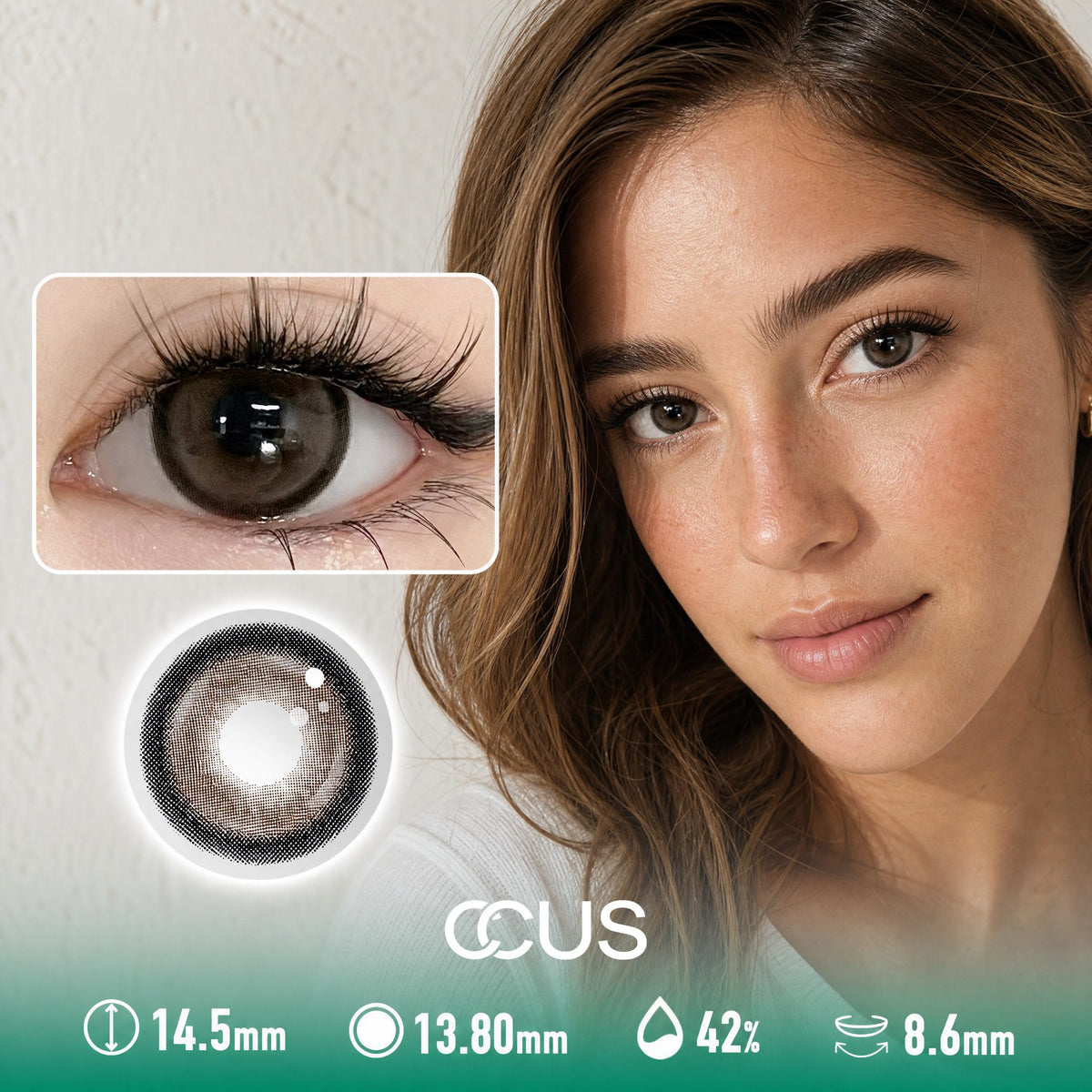 Lisbon Dawn Sandalwood Brown Contact Lenses