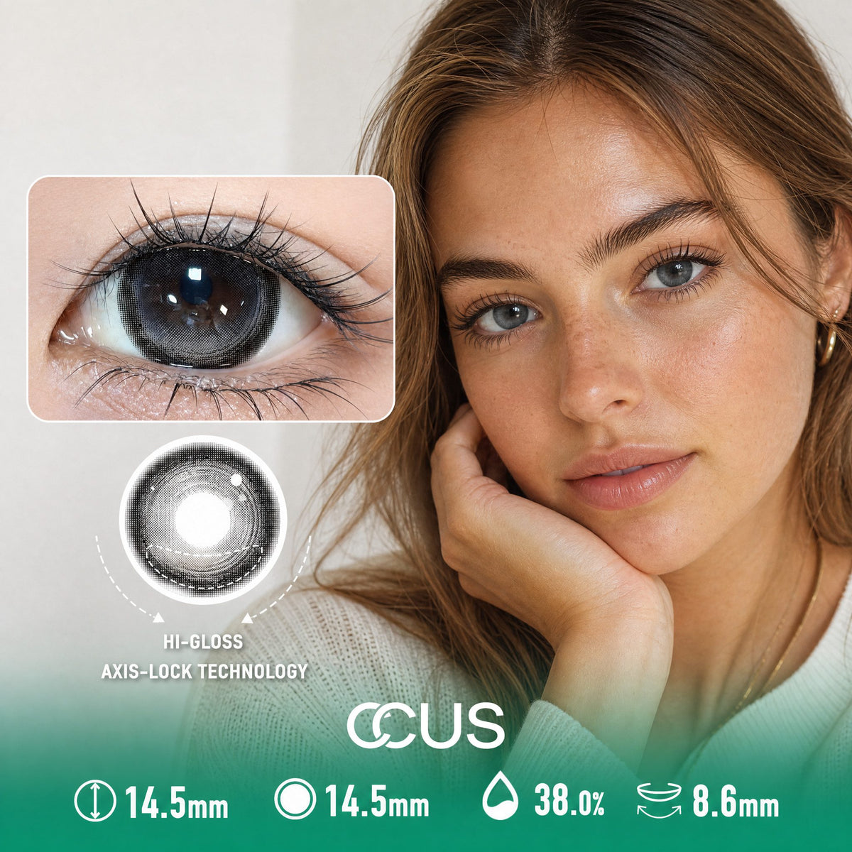 Lisbon Pearl Grey Contact Lenses