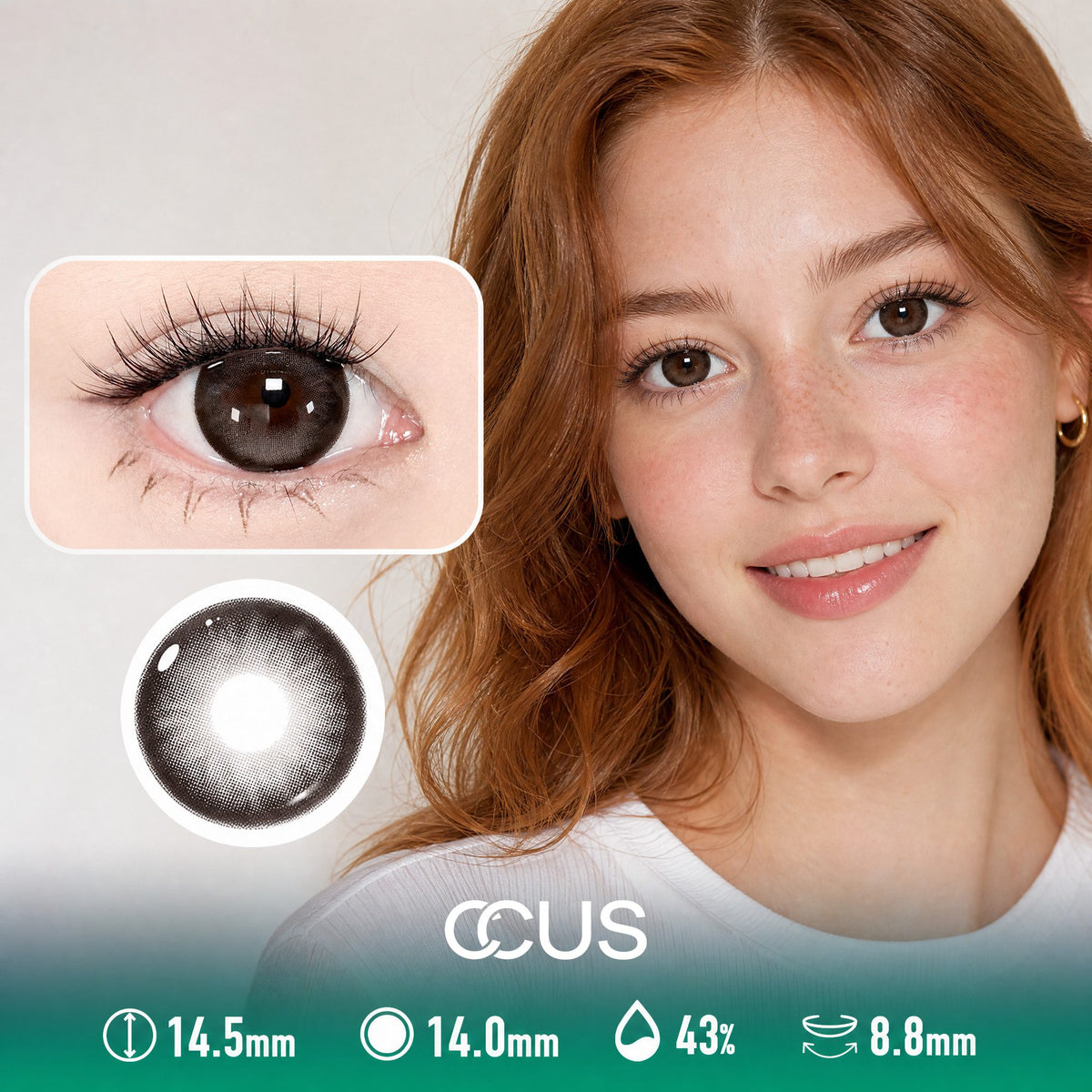 Milan Iris Chestnut Brown Contact Lenses