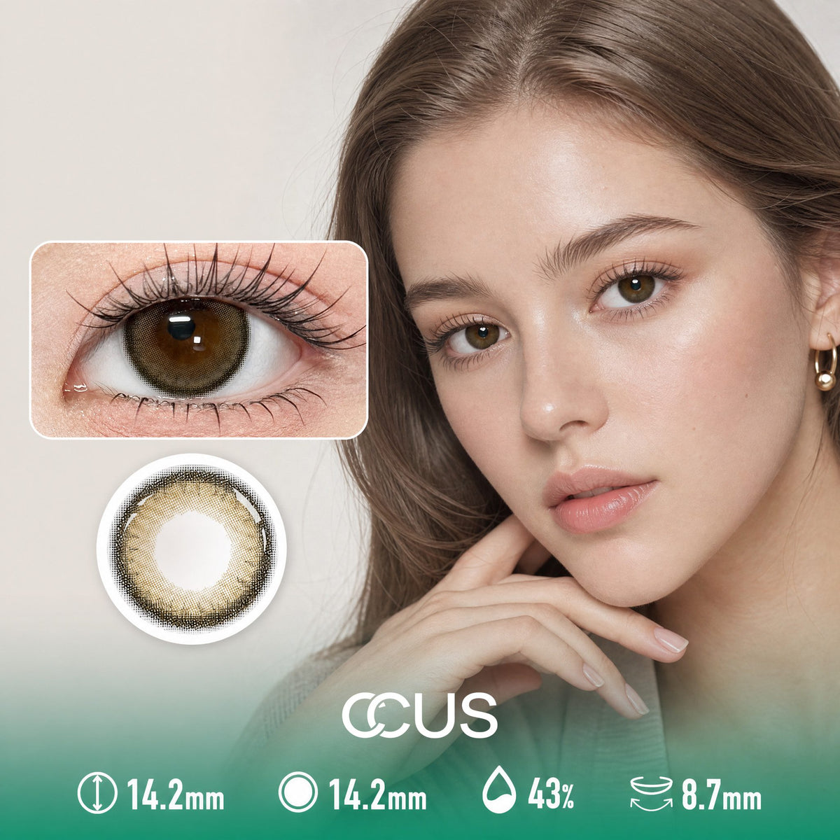 Milan Sandalwood Brown Contact Lenses